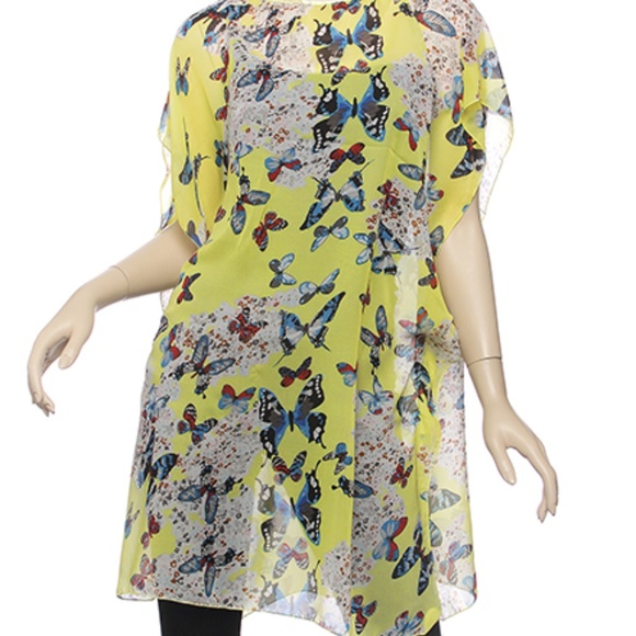 Tops - KIMONO BUTTERFLY TUNIC SHEER